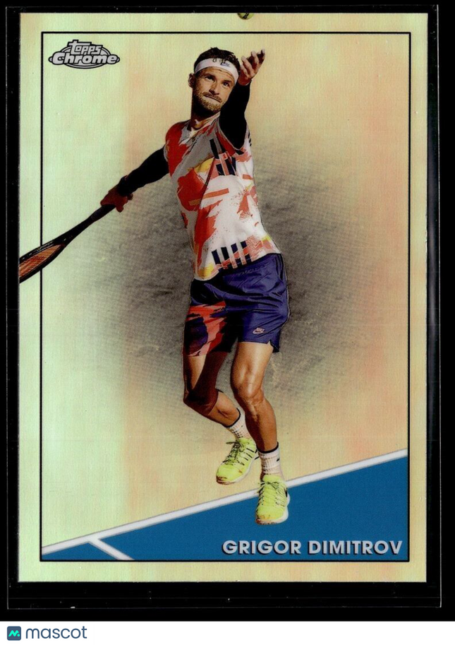 2021 TOPPS CHROME TENNIS REFRACTOR 18 Grigor Dimitrov