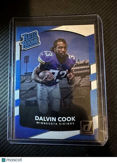 Dalvin Cook 2017 Donruss Rated Rookie Card #343 Minnesota Vikings