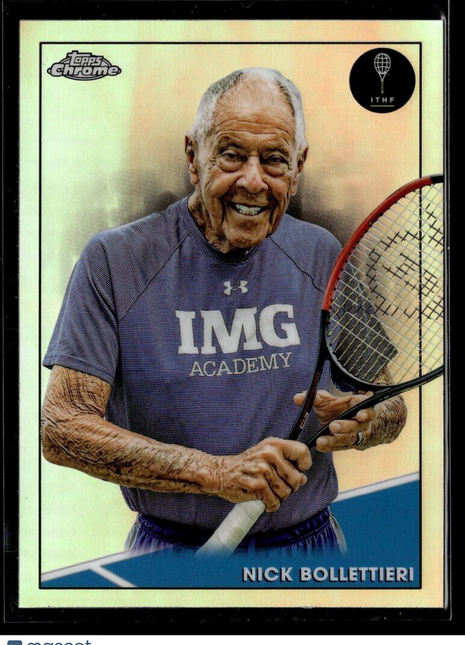 2021 TOPPS CHROME TENNIS REFRACTOR 7 Nick Bollettieri