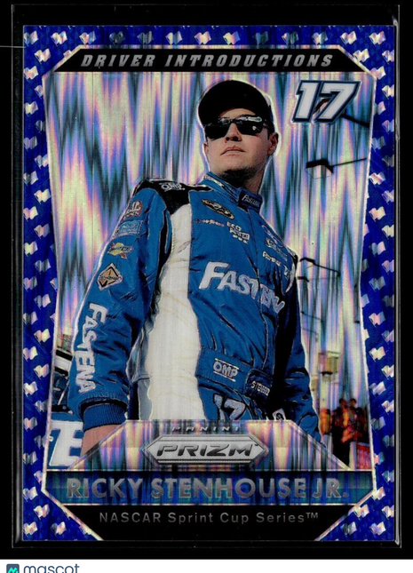 2016 PRIZM RACING BLUE SHOCK /99 RICKY STENHOUSE JR