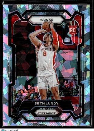 2023-24 PRIZM ICE ROOKIE 138 Seth Lundy RC Atlanta Hawks