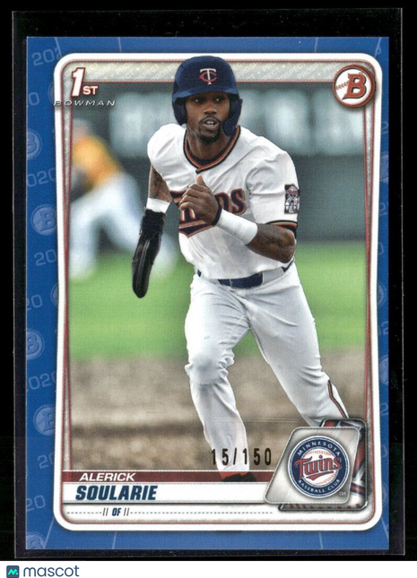 2020 BOWMAN BLUE /150 1ST PROSPECT ALERICK SOULARIE TWINS