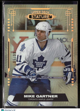 2021-22 UD STATURE HOLO /99 MIKE GARTNER MAPLE LEAFS