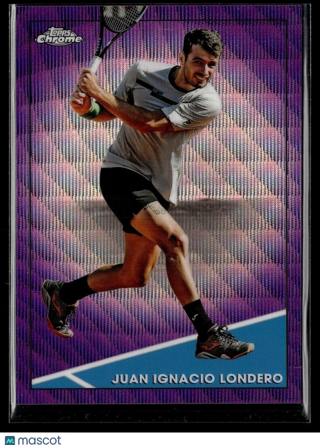 2021 TOPPS CHROME TENNIS PURPLE WAVE /199 85 Juan Ignacio Londero