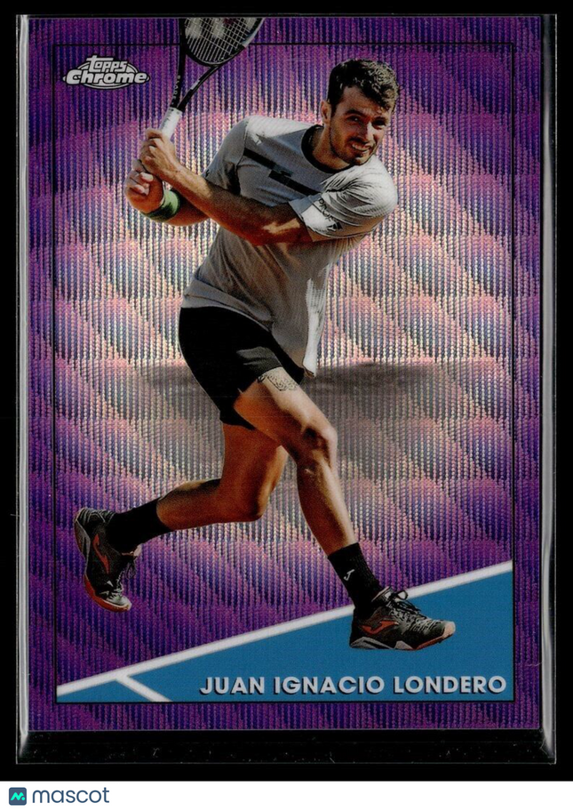 2021 TOPPS CHROME TENNIS PURPLE WAVE /199 85 Juan Ignacio Londero