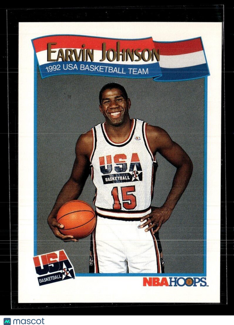 1991-92 NBA HOOPS TEAM USA OLYMPIC EARVIN MAGIC JOHNSON