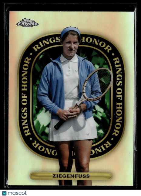 2021 TOPPS CHROME TENNIS REFRACTOR RINGS OF HONOR ROH-3 Valerie Ziegenfuss