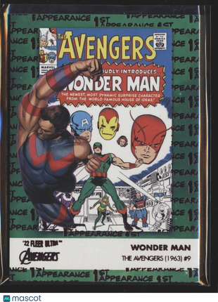 2022 MARVEL FLEER RETRO AVENGERS RED 1ST APPEARANCE /141 WONDER MAN