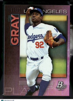 2020 BOWMAN PLATINUM PINK /199 JOSIAH GRAY DODGERS