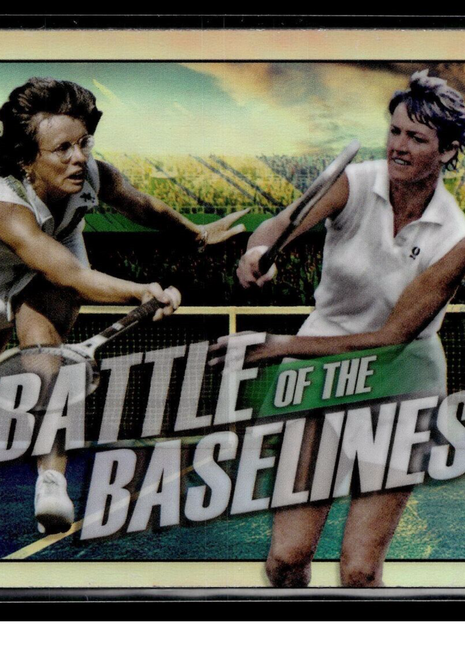 2021 TOPPS CHROME TENNIS BATTLE BASELINES BB-4 Jean King Margaret Smith Court