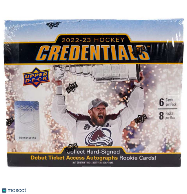 NHL 2022-23 Upper Deck Credentials Hockey Hobby Box
