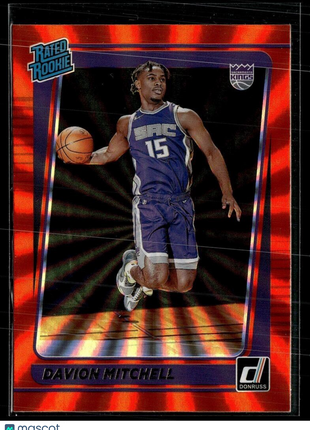2021-22 DONRUSS ORANGE LASER RATED ROOKIE DAVION MITCHELL KINGS