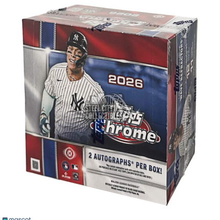 MLB 2026 Topps Chrome Baseball Jumbo Hobby Box