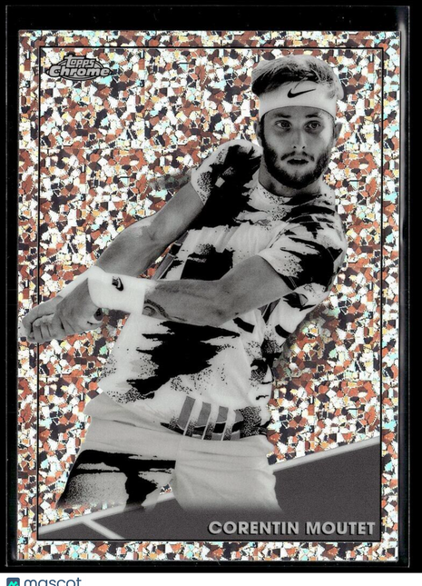 2021 TOPPS CHROME TENNIS BLACK WHITE MINI DIAMONDS 48 Corentin Moutet