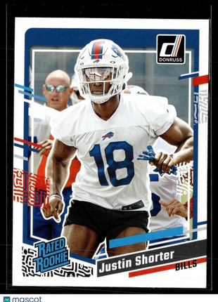 2023 DONRUSS RATED ROOKIE 310 Justin Shorter - Buffalo Bills