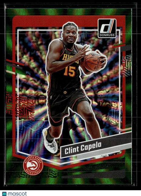 2023-24 DONRUSS GREEN SPIRAL 91 Clint Capela Atlanta Hawks