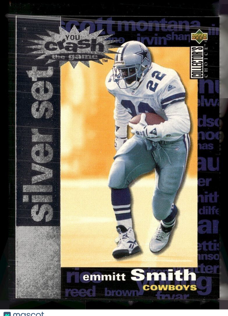 1995 UD COLLECTORS CHOICE SILVER SET CRASH THE GAME C15 EMMITT SMITH COWBOYS