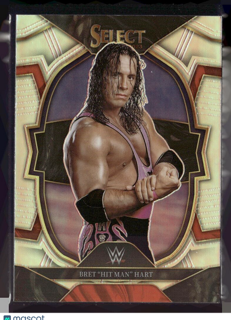 2023 SELECT WWE SILVER HOLO CONCOURSE BRET HIT MAN HART