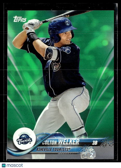2018 PRO DEBUT GREEN /99 COLTON WELKER ROCKIES