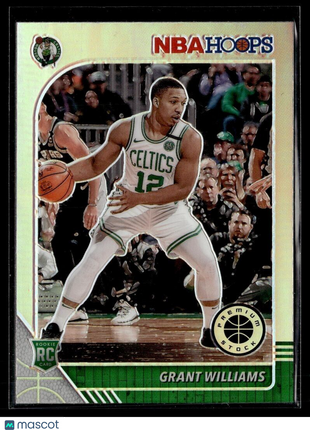 2019-20 NBA HOOPS PREMIUM SILVER ROOKIE GRANT WILLIAMS CELTICS