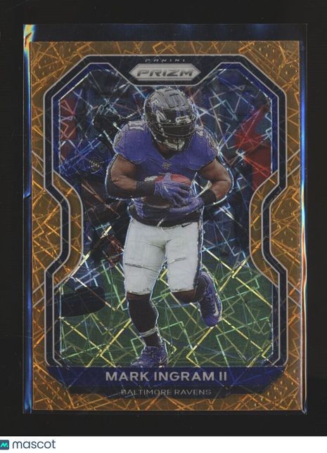 2020 PRIZM ORANGE VELOCITY MARK INGRAM II RAVENS