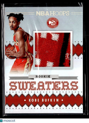 2023-24 NBA HOOPS ROOKIE SWEATERS RELIC KOBE BUFKIN HAWKS