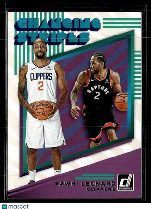 2019-20 DONRUSS CHANGING STRIPES KAWHI LEONARD CLIPPERS