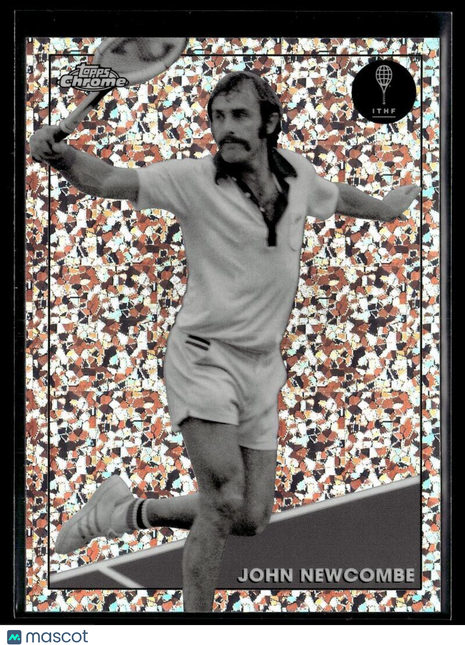 2021 TOPPS CHROME TENNIS BLACK WHITE MINI DIAMONDS 49 John Newcombe