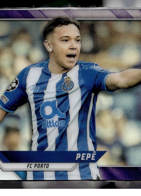 2021-22 TOPPS CHROME CL PURPLE /250 ROOKIE PEPE FC PORTO