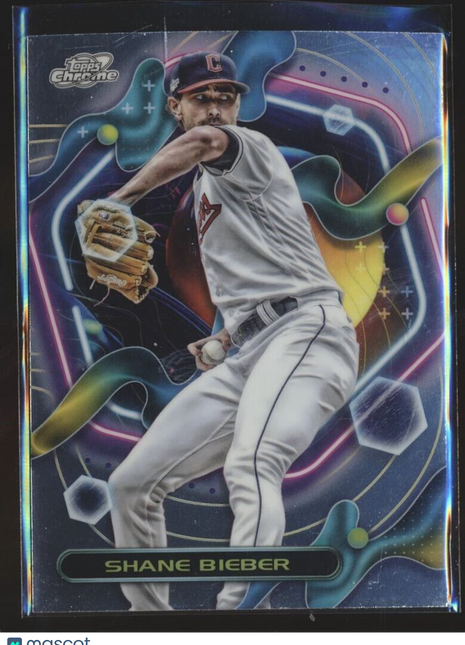2023 TOPPS SONIC CHROME 187 Shane Bieber - Cleveland Guardians