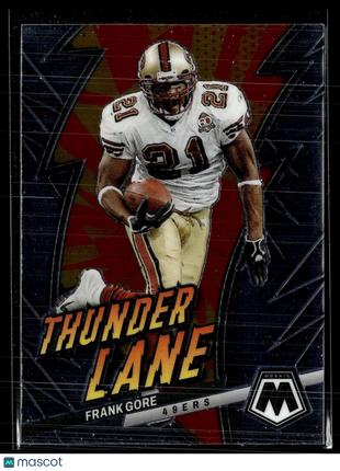 2023 MOSAIC THUNDER LANE FRANK GORE 49ERS