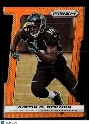 2013 PRIZM ORANGE DIE CUT /50 JUSTIN BLACKMON JAGAURS