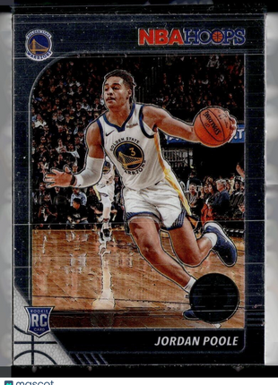 2019-20 NBA HOOPS PREMIUM ROOKIE JORDAN POOLE WARRIORS
