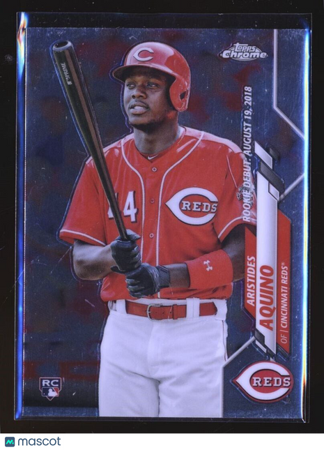 2020 TOPPS CHROME ROOKIE DEBUT ARISTIDES AQUINO REDS