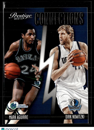 2013-14 PRESTIGE CONNECTIONS MARK AGUIRRE DIRK NOWITZKI