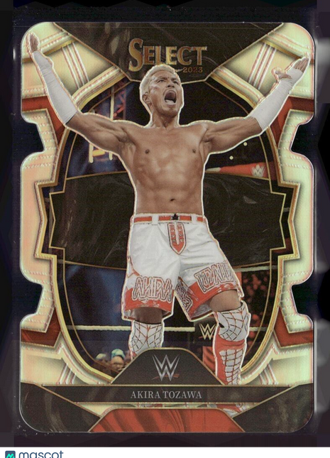 2023 SELECT WWE SILVER HOLO CONCOURSE DIE CUT AKIRA TOZAWA