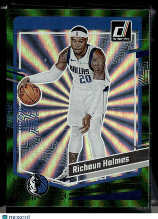 2023-24 DONRUSS GREEN SPIRAL 10 Richaun Holmes Dallas Mavericks