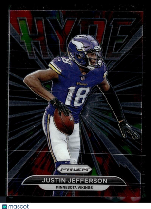 2021 PRIZM HYPE JUSTIN JEFFERSON VIKINGS