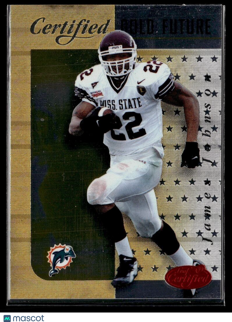 1999 CERTIFIED GOLD FUTURE ROOKIE JAMES JOHNSON DOLPHINS
