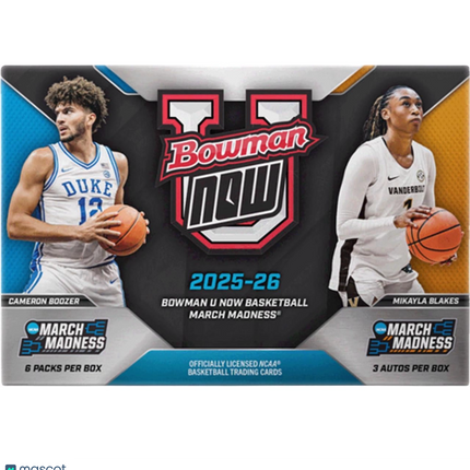 NCAAB 2025-26 Bowman U Now Basketball March Madness - Hobby Box