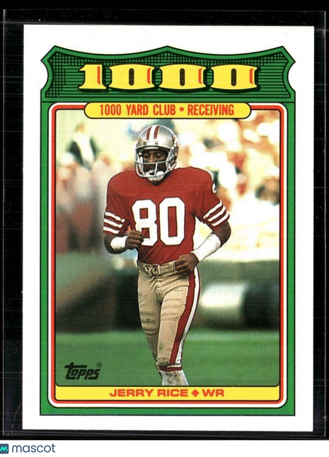 1988 TOPPS 1000 YARD CLUB JERRY RICE 49ERS