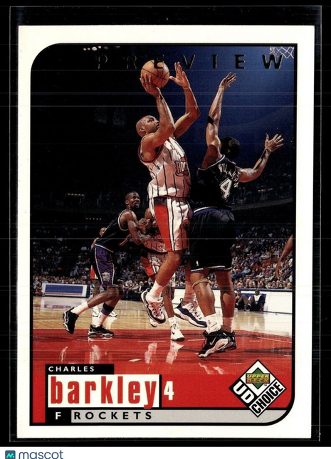 1998-99 UD CHOICE PREVIEW CHARLES BARKLEY ROCKETS