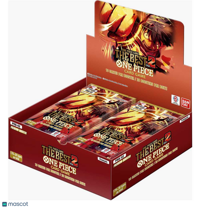 One Piece Tcg: The Best One Vol. 2 (Prb-02) Booster Box - 20 Packs