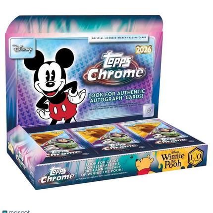 DISNEY 2026 Topps Chrome Disney Hobby Box