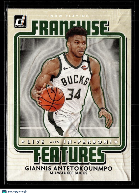 2020-21 DONRUSS FEATURES GIANNIS ANTETOUNMPO BUCKS