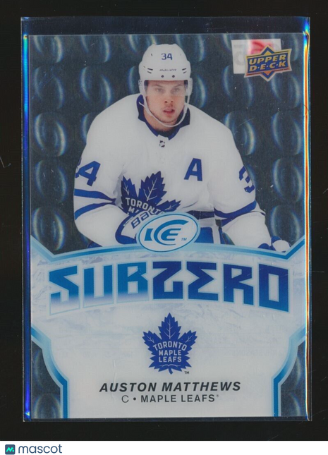 2018-19 UD ICE SUBZERO AUSTON MATTHEWS MAPLE LEAFS