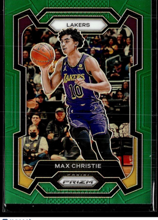 2023-24 PRIZM GREEN 123 Max Christie Los Angeles Lakers