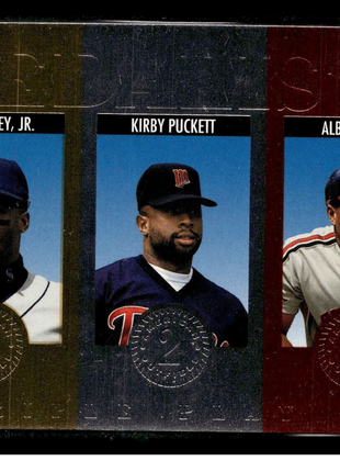 1994 DONRUSS MEDALISTS GRIFFEY JR PUCKETT BELLE