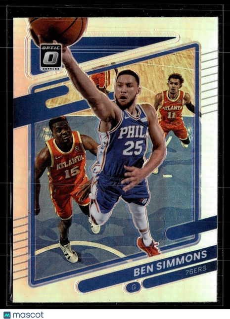 2021-22 OPTIC HOLO SILVER BEN SIMMONS 76ERS