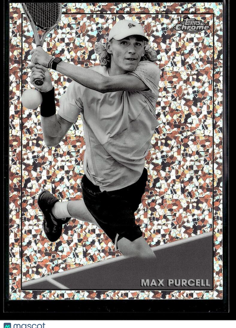 2021 TOPPS CHROME TENNIS BLACK WHITE MINI DIAMONDS 78 Max Purcell